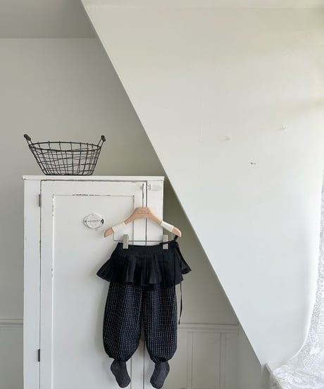 16[予約]monbebe layered pleated apron(kids)