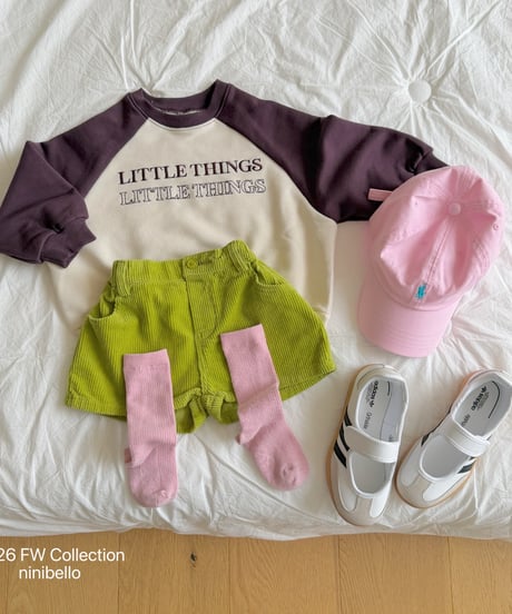 20[予約]ninibello little bear raglan mtm