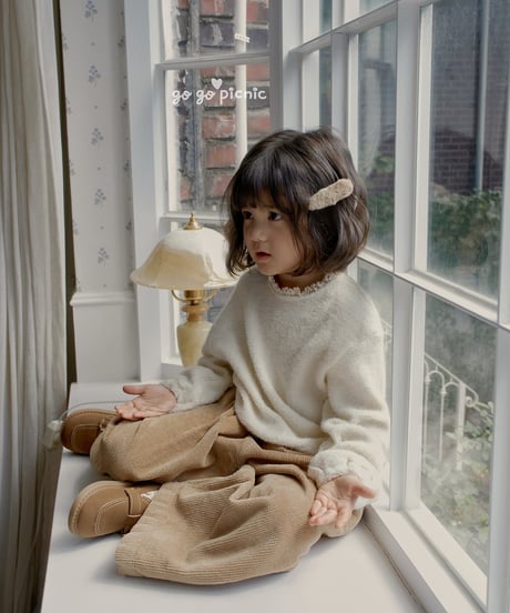 4[予約]go go picnic pompom knit mtm