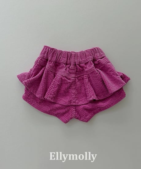 57[予約]ELLYMOLLY BB frill corduroy pants