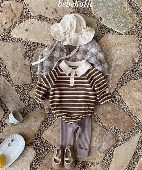 56[予約]bebeholic striped suit