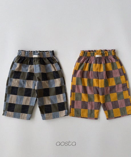 65[予約]Aosta patchwork pants