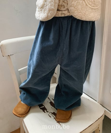17[予約]monbebe corduroy jogger pants