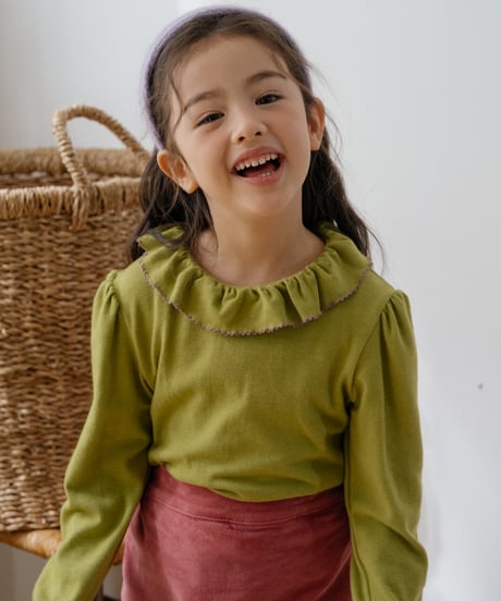 10[予約]OREN blooming frill picot t-shirt
