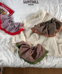 57[予約]saintdoll check chips skirt