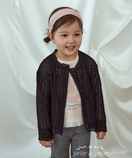 25[予約]petit&petit crochet cardigan