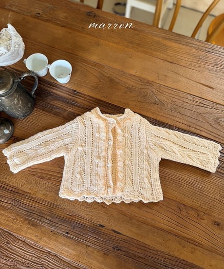 4[予約]marron elle knit cardigan(XS-L)