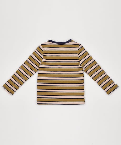 12[予約]送料無料 the beige multi stripe tee