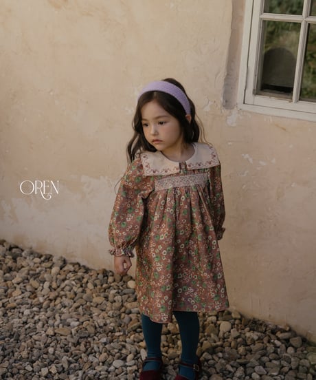44[予約]OREN bonjour square collar dress