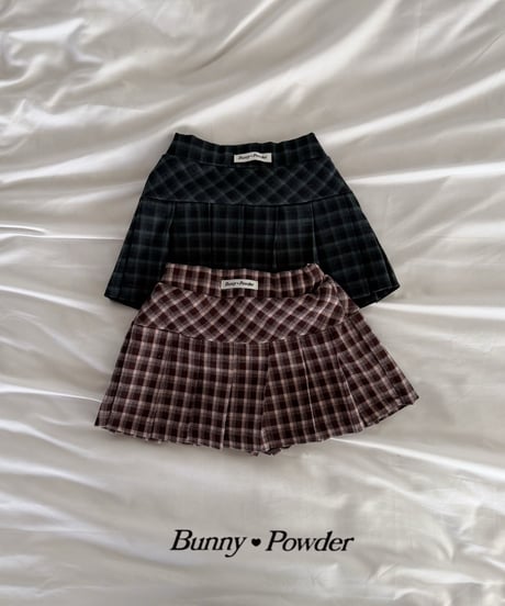 57[予約]bunny powder mocha skirt