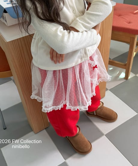 62[予約]ninibello rosie heart apron