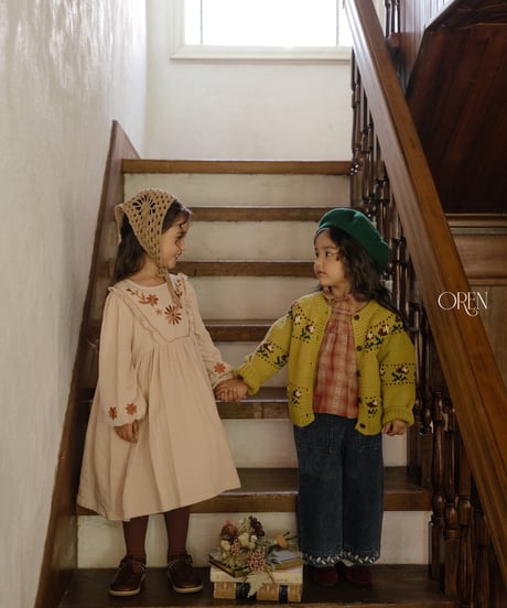 32[予約]OREN bellotti flower knit cardigan