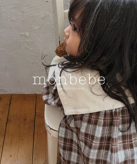 7[予約]monbebe lovin check dress