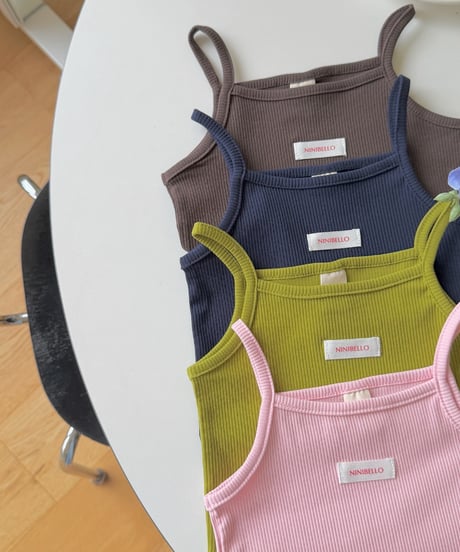 4[予約]ninibello bib rib camisole
