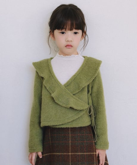 6[予約]mon Atelier margot wrap cardigan