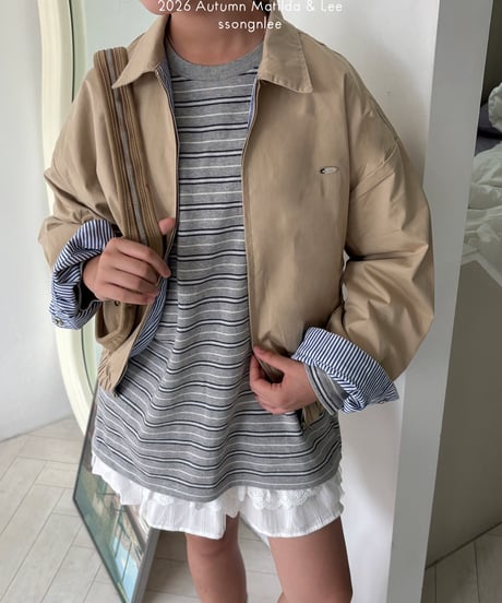 84[予約]matilda&lee colorblock jumper