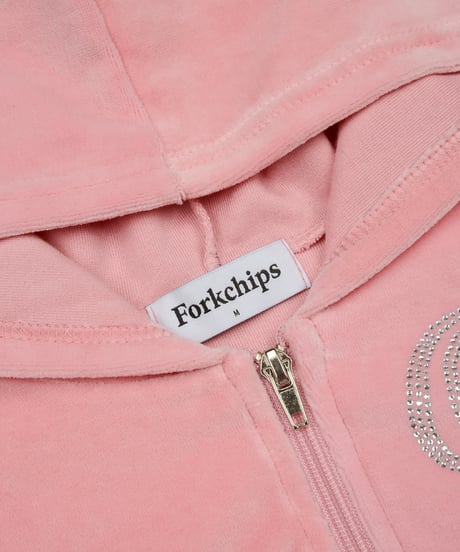 4[予約]FORKCHIPS oops velour zip up
