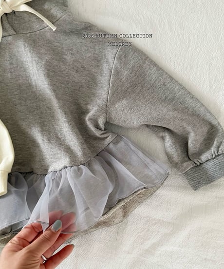 20[予約]melikey chacha frill hoodie