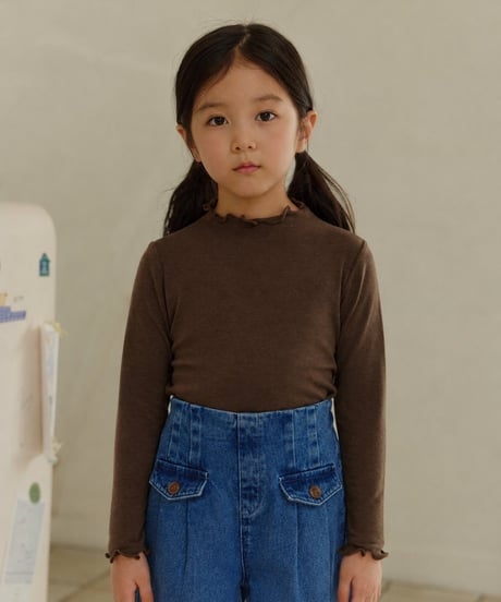 22[予約]mon Atelier flap denim pants
