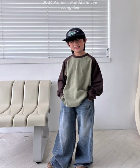 17[予約]matilda&lee color matching raglan tee