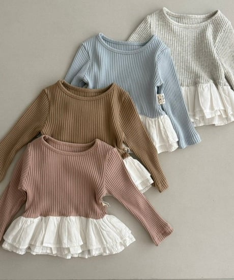 15[予約]ololala mellow frill t-shirt