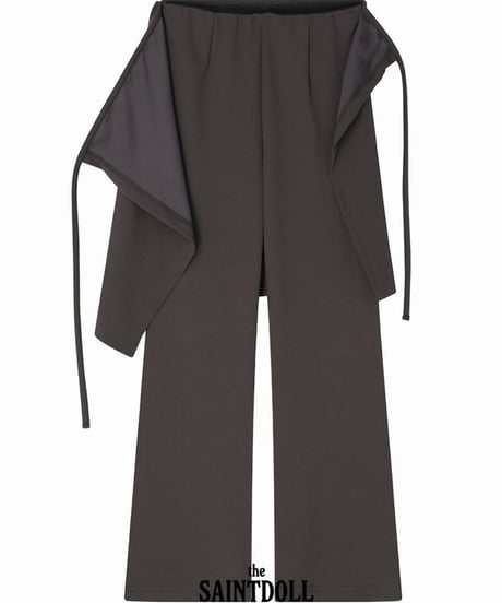 42[予約]saintdoll wrap boot cut pants