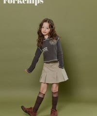20[予約]FORKCHIPS harbor pleated skirt
