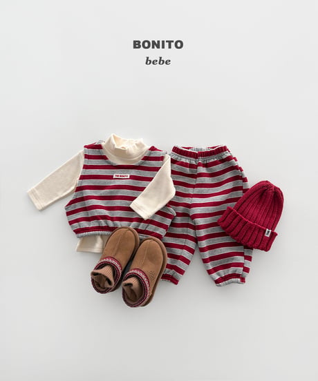 52[予約]bonito stripe set up(6-18m)