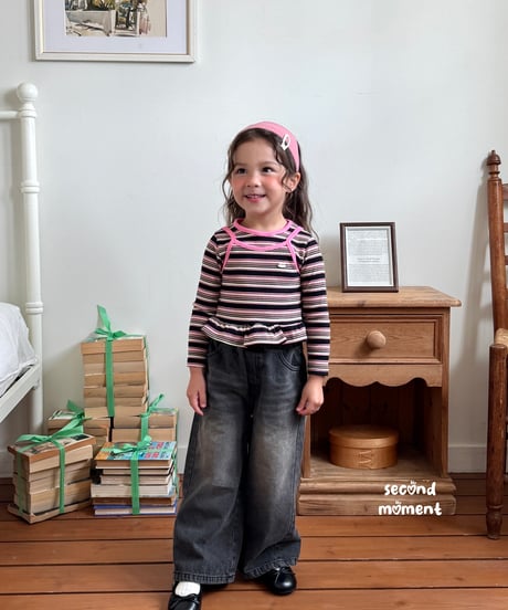 31[予約]second moment muse denim pants