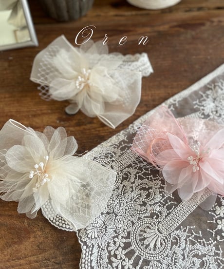 69[予約]OREN rose hairband&pin