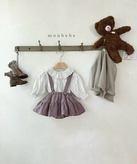 6[予約]monbebe flower elder blouse
