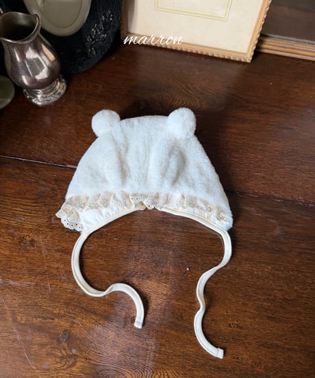 54[予約]marron bear bonnet