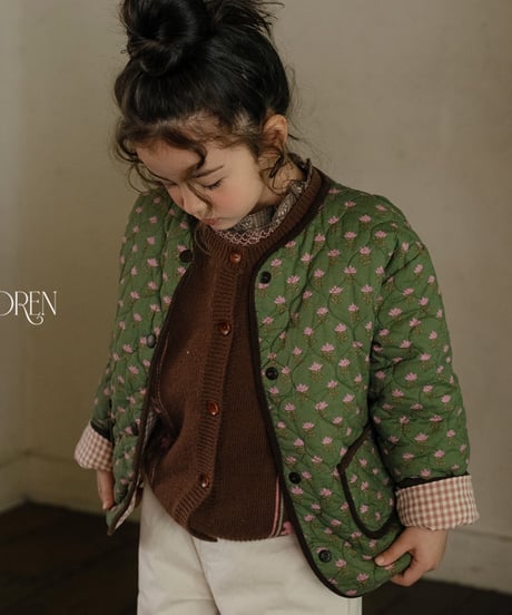 2[予約]OREN breeze check padded jumper
