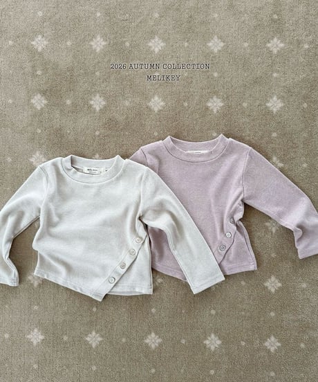 6[予約]melikey diagonal button t