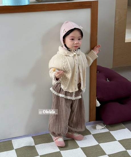19[予約]ololala rose lace balloon pants