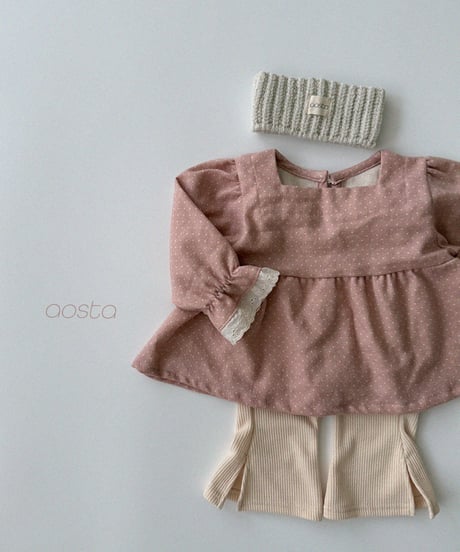 30[予約]Aosta milk dot blouse