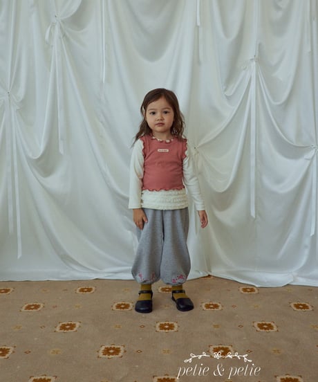 34[予約]petit&petit jumping rabbit jogger pants