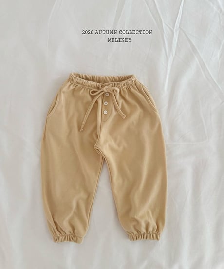 41[予約]melikey button jogger pants