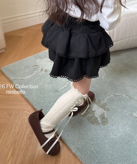 48[予約]ninibello rococo suede skirt