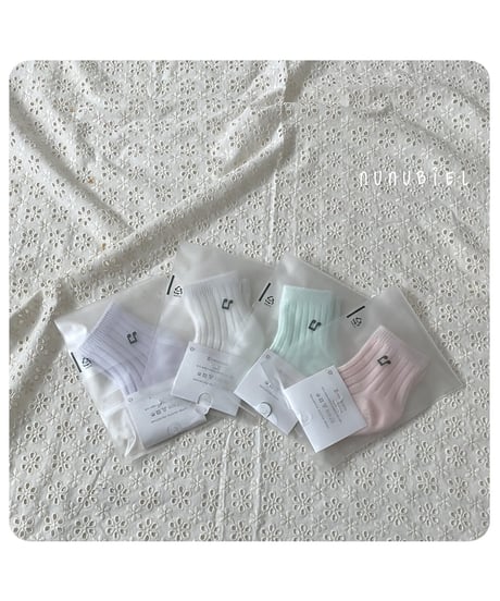 51[予約]nunubiel rib socks