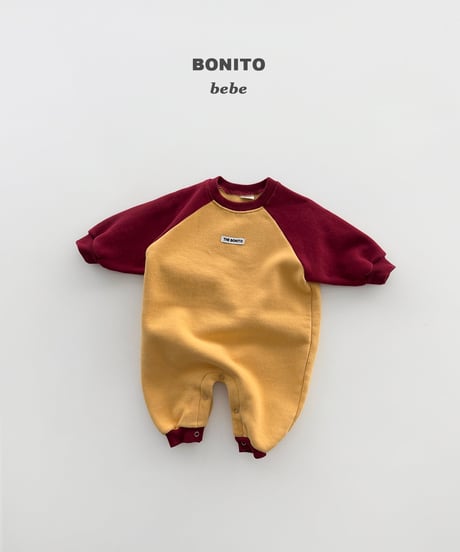 50[予約]bonito raglan suit(6-18m)