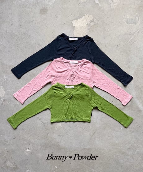 15[予約]bunny powder tencel cardigan