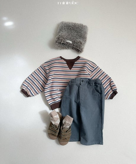18[予約]minirobe button peach pants