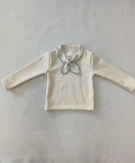 75[予約]aiai mint line ribbon collar t-shirt