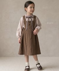 14[予約]elov&monpetitbebe pleated apron ops