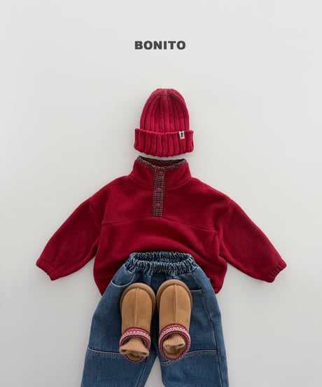 23[予約]bonito check single piece fleece