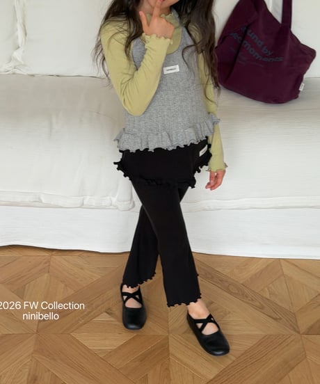 3[予約]ninibello soft half moon tee