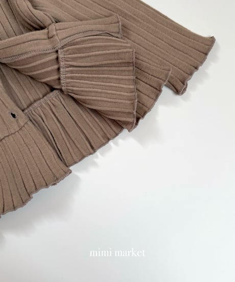 15[予約]mimi market snow frill cardigan