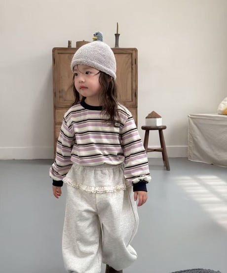 42[予約]aiai pastel stripe tee
