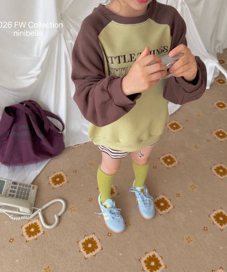20[予約]ninibello little bear raglan mtm